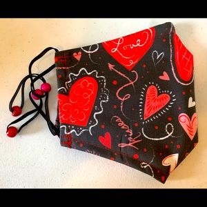 Love & Hearts 3-Layered Cotton Face Mask ❤️